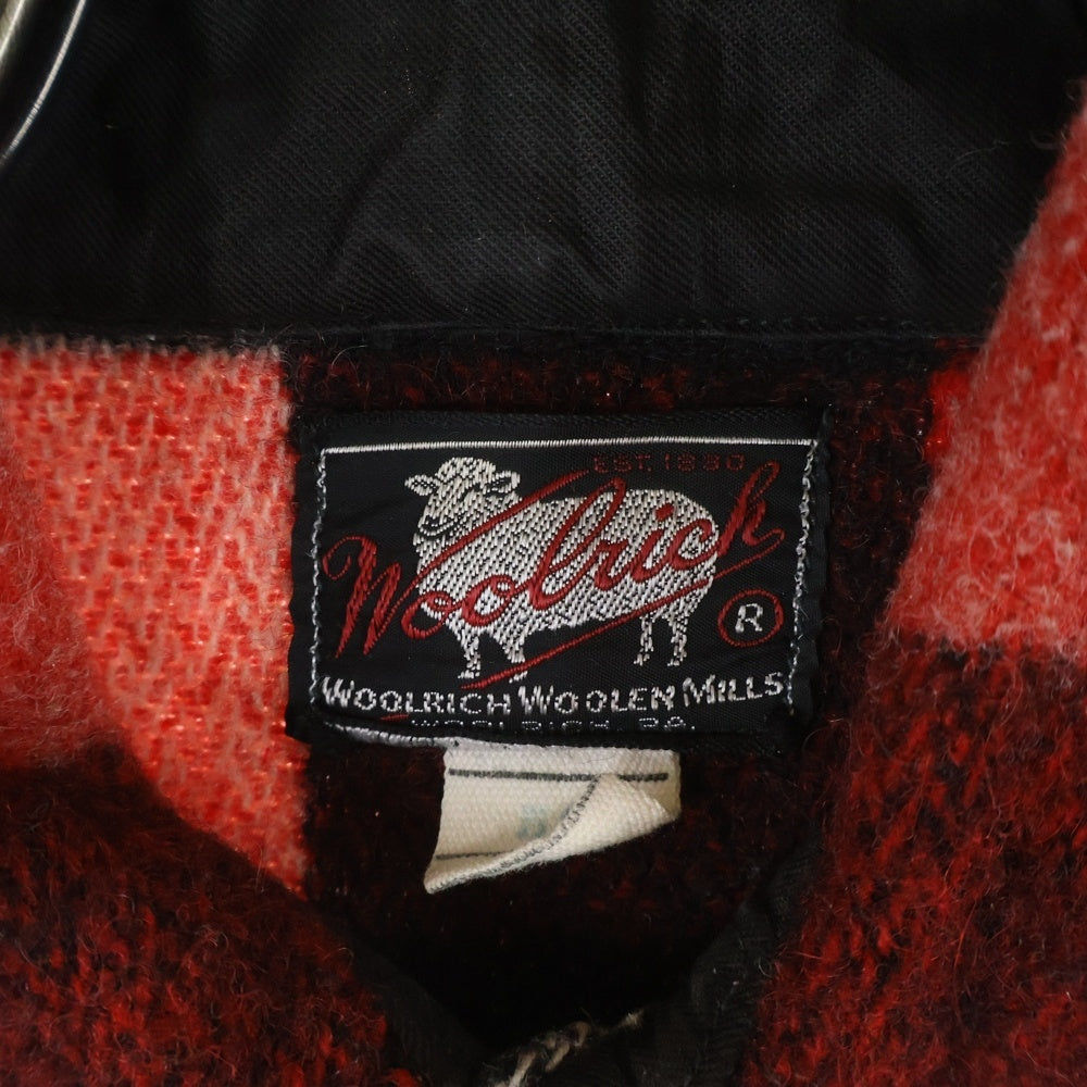 WOOLRICH(ウールリッチ) 50S BUFFALO CHECK L/S WOOL SHIRT バッファローチェック ウール 長袖 シャツ マチ付き レッド/ホワイト/ブラック