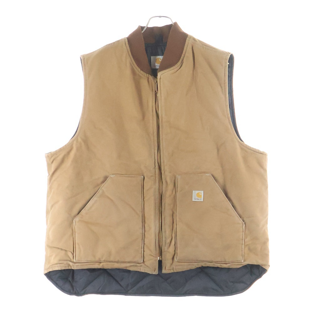 CARHARTT(カーハート) DUCK VEST 裏地キルティング 中綿 アクティブ ダック ベスト ブラウン