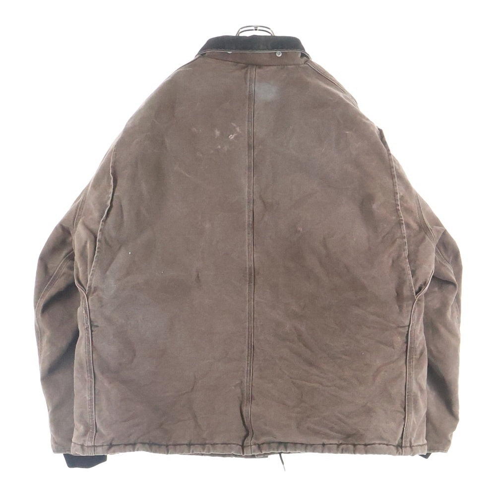 CARHARTT(カーハート) 00S TRADITIONAL COAT 04年 メキシコ製 トラディショナルコート 裏地キルティング 中綿 ダックジャケット ブラウン