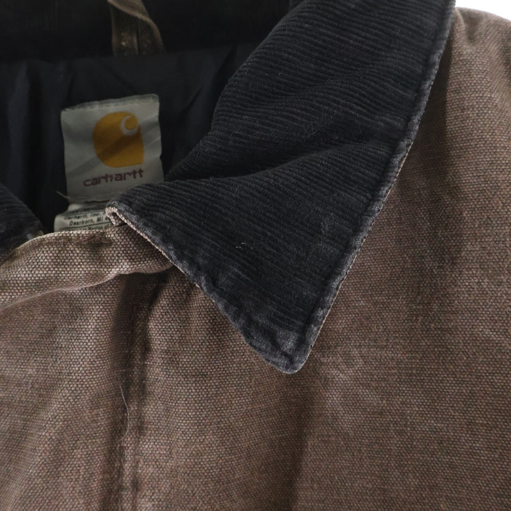 CARHARTT(カーハート) 00S TRADITIONAL COAT 04年 メキシコ製 トラディショナルコート 裏地キルティング 中綿 ダックジャケット ブラウン