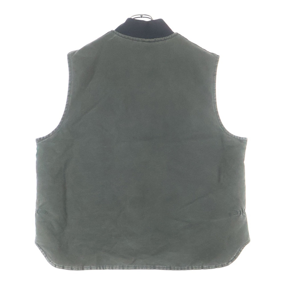 CARHARTT(カーハート) 00S DUCK VEST 03年 USA製 裏地キルティング 中綿 アクティブ ダック ベスト モスグリーン カーキ VO2 MOS