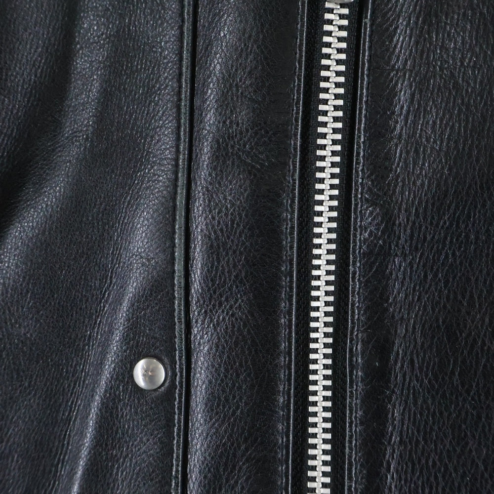 BOUNTY HUNTER(バウンティーハンター) × RALEIGH ラレー MULTI ZIP LEATHER RIDERS JACKET マルチ ジップ レザー ライダース ジャケット ブラック レディース