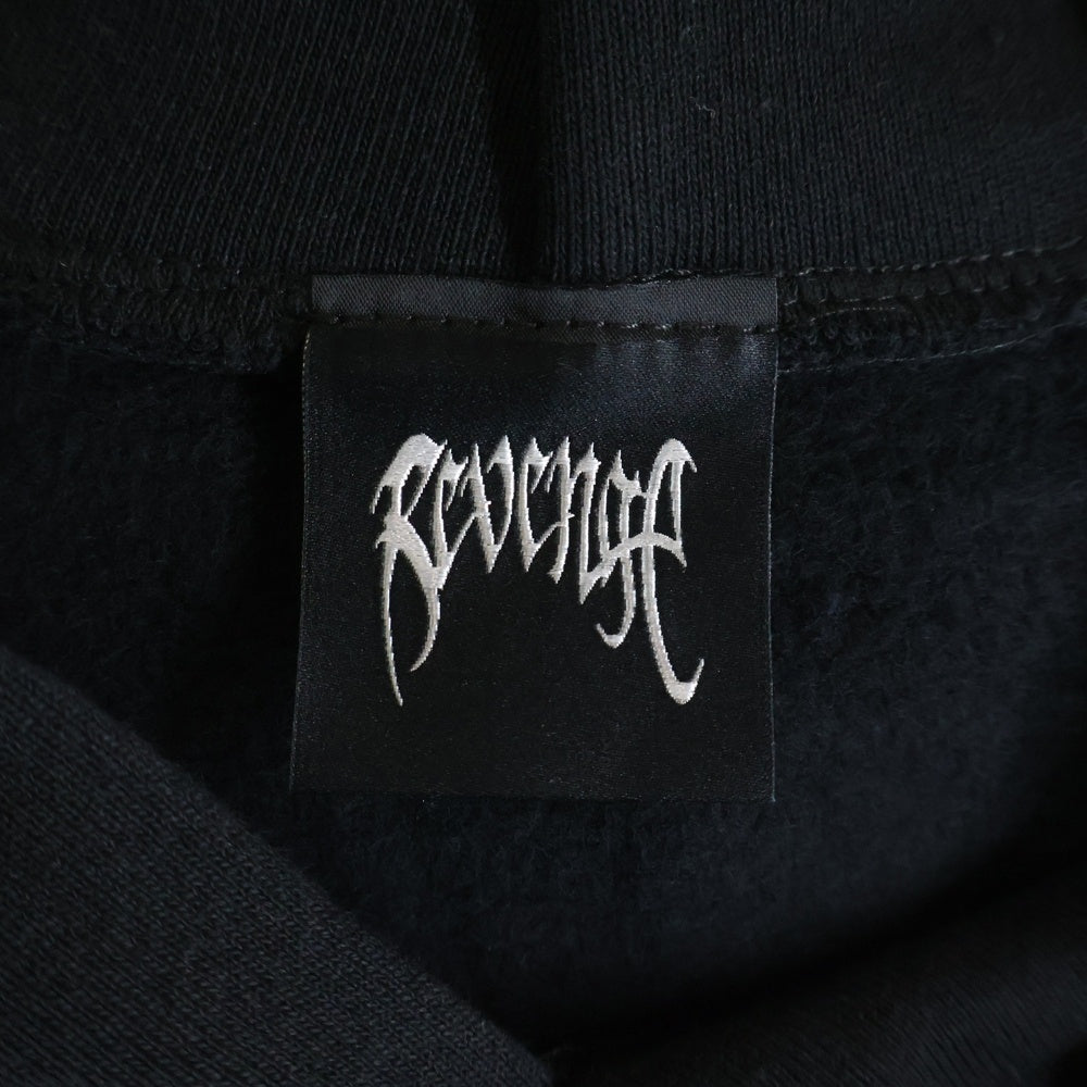 REVENGE GALLERY(リベンジギャラリー) X KILL HOODIE BLACK/RED キル フーディー 両面プリント スウェット パーカー ブラック/レッド