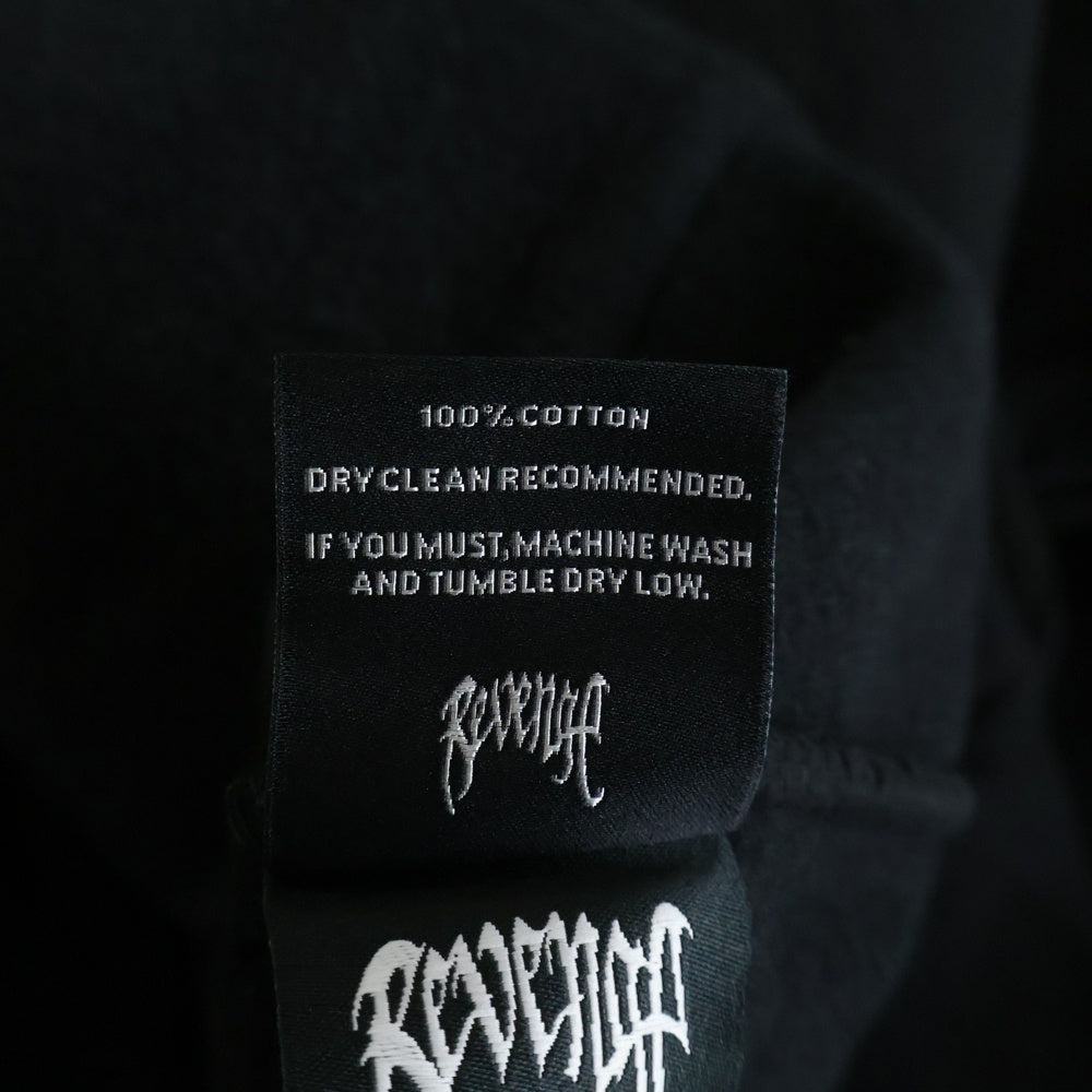 REVENGE GALLERY(リベンジギャラリー) X KILL HOODIE BLACK/RED キル フーディー 両面プリント スウェット パーカー ブラック/レッド