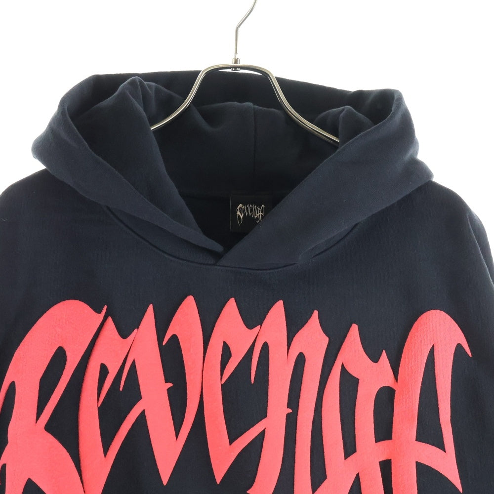 REVENGE GALLERY(リベンジギャラリー) X KILL HOODIE BLACK/RED キル フーディー 両面プリント スウェット パーカー ブラック/レッド