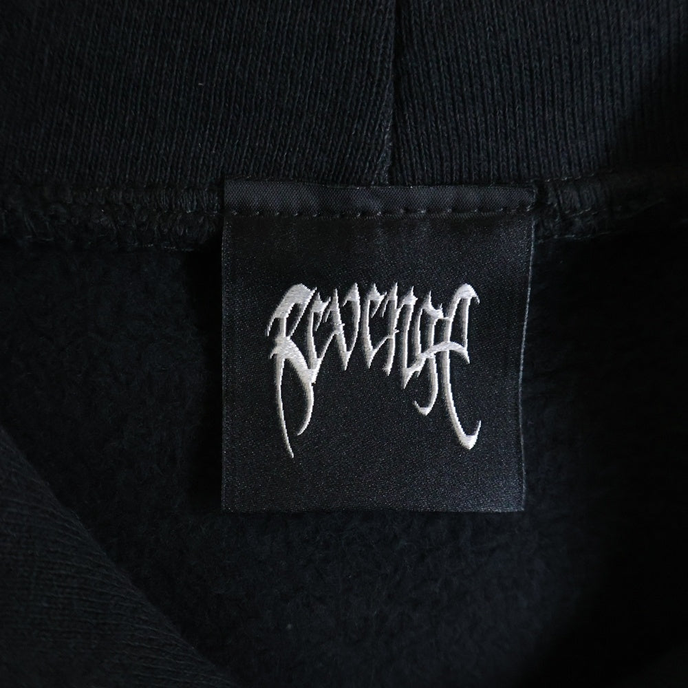 REVENGE GALLERY(リベンジギャラリー) X KILL HOODIE BLACK/RED キル フーディー 両面プリント スウェット パーカー ブラック/レッド