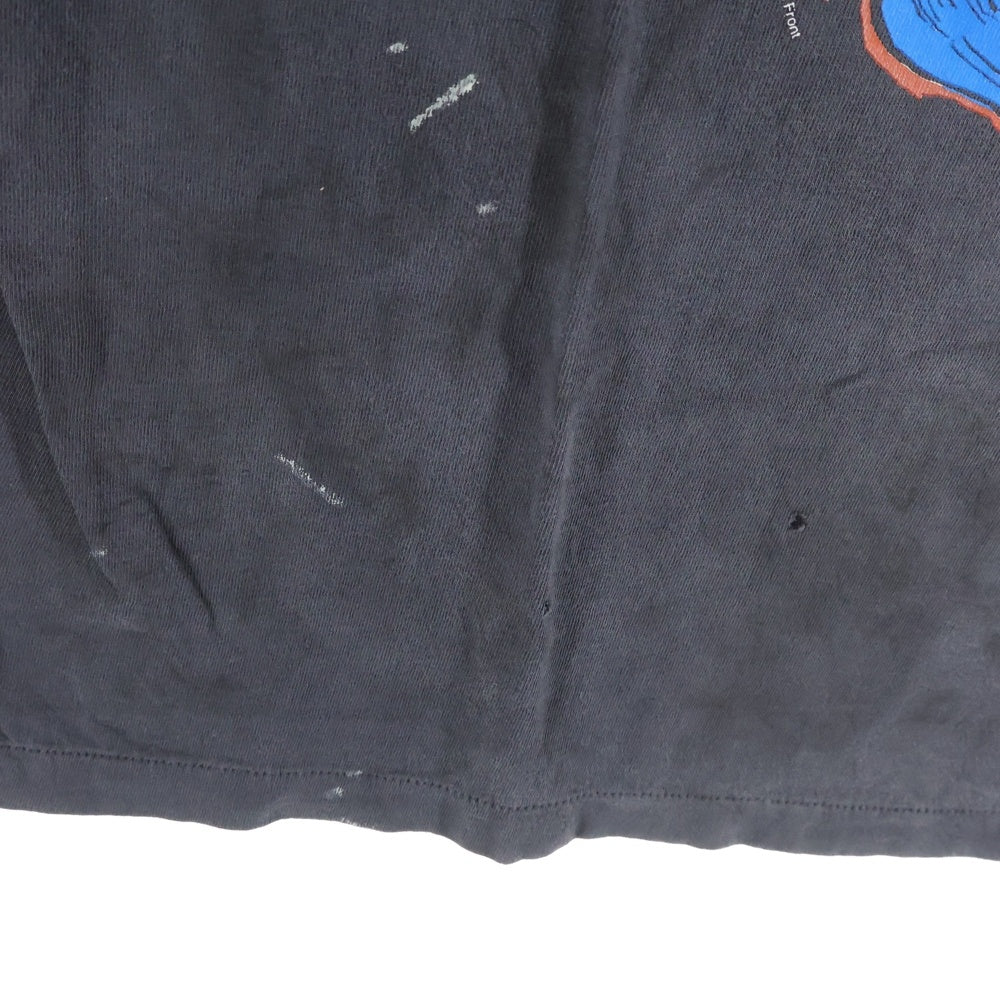 SAINT MICHAEL(セントマイケル) 25AW S/S T-SHIRT BIRTH AND DEATH 両面プリント 半袖Tシャツ カットソー ブラック SM-HR1-0000-007