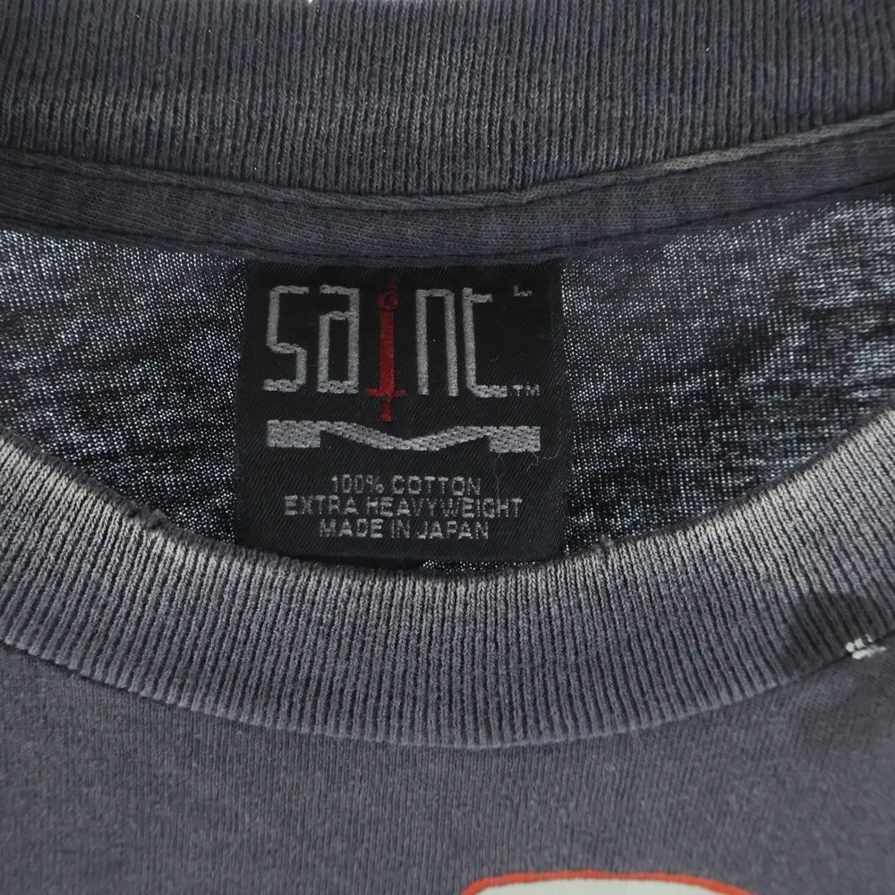 SAINT MICHAEL(セントマイケル) 25AW S/S T-SHIRT BIRTH AND DEATH 両面プリント 半袖Tシャツ カットソー ブラック SM-HR1-0000-007