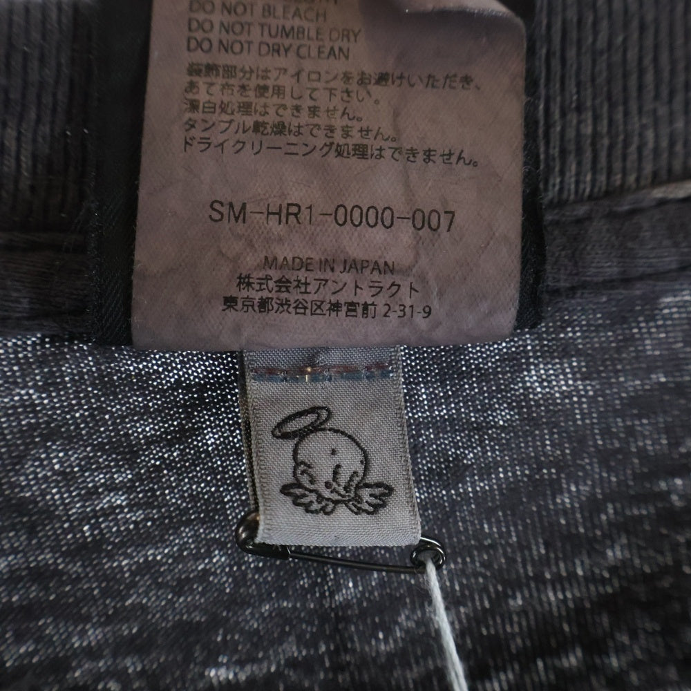 SAINT MICHAEL(セントマイケル) 25AW S/S T-SHIRT BIRTH AND DEATH 両面プリント 半袖Tシャツ カットソー ブラック SM-HR1-0000-007