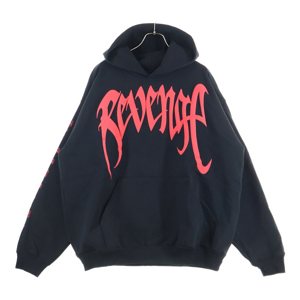 REVENGE GALLERY(リベンジギャラリー) X KILL HOODIE BLACK/RED キル フーディー 両面プリント スウェット パーカー ブラック/レッド