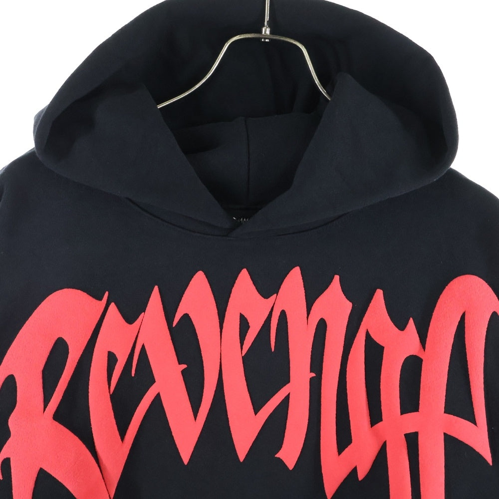 REVENGE GALLERY(リベンジギャラリー) X KILL HOODIE BLACK/RED キル フーディー 両面プリント スウェット パーカー ブラック/レッド