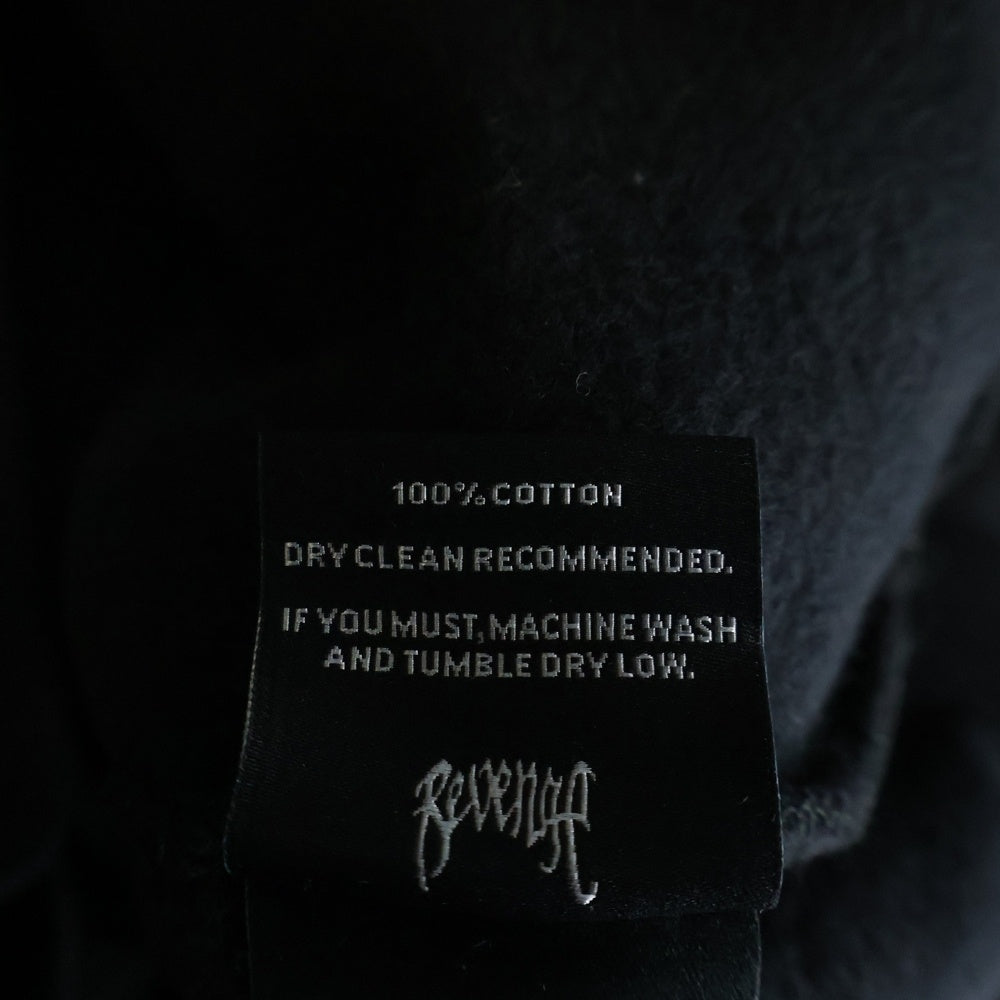 REVENGE GALLERY(リベンジギャラリー) X KILL HOODIE BLACK/RED キル フーディー 両面プリント スウェット パーカー ブラック/レッド