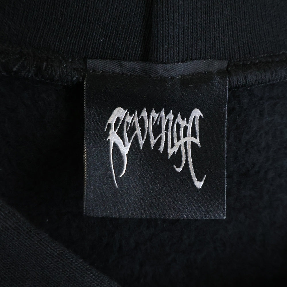 REVENGE GALLERY(リベンジギャラリー) X KILL HOODIE BLACK/RED キル フーディー 両面プリント スウェット パーカー ブラック/レッド