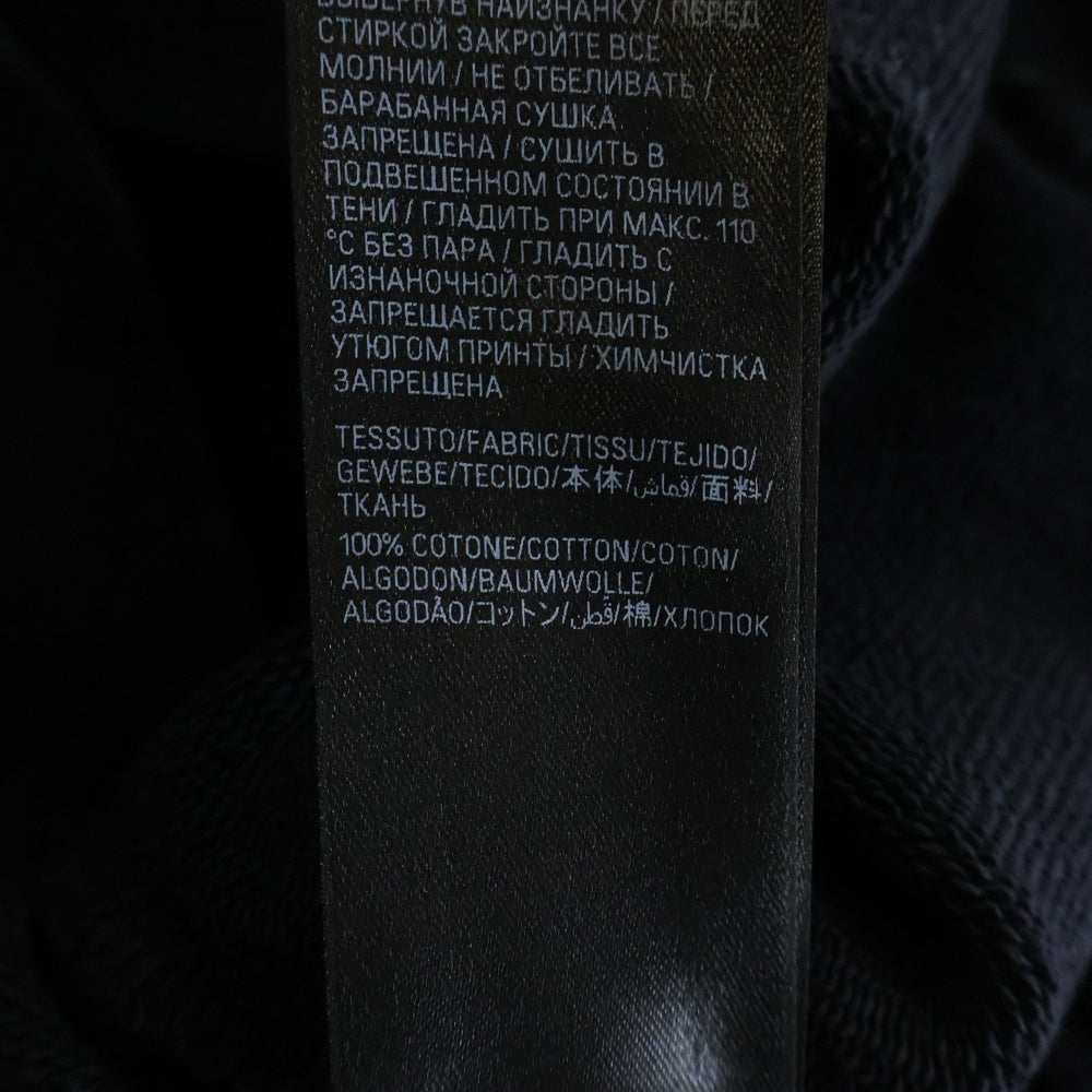 BALENCIAGA(バレンシアガ) 24AW ロゴプリント ダメージ加工 ジップアップ スウェットパーカー フーディー グレー 803264 TRVU4