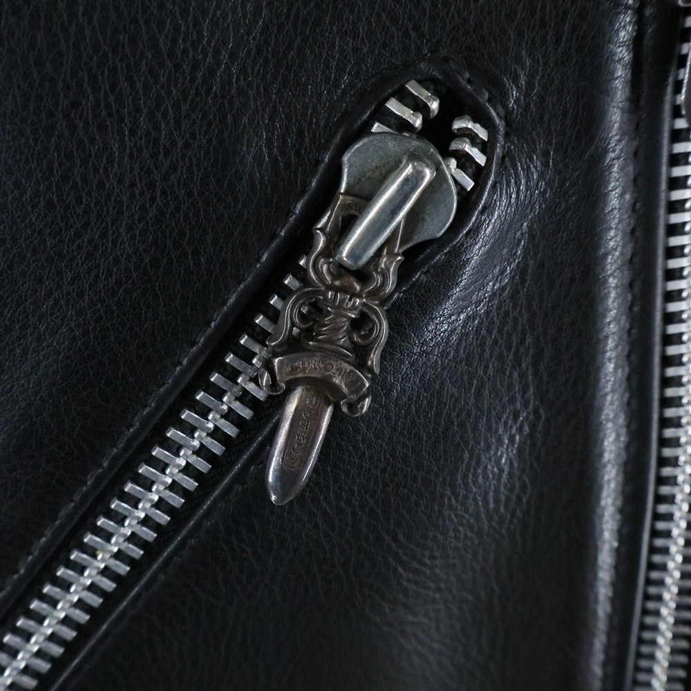 CHROME HEARTS(クロムハーツ) JJ DEAN JJディーン ダガージップライダースレザージャケット ブラック