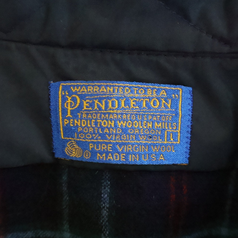 PENDLETON(ペンドルトン) 70S VINTAGE WOOL CHECK L/S SHIRT ウール チェック 長袖 シャツ レッド/ブルー/グリーン