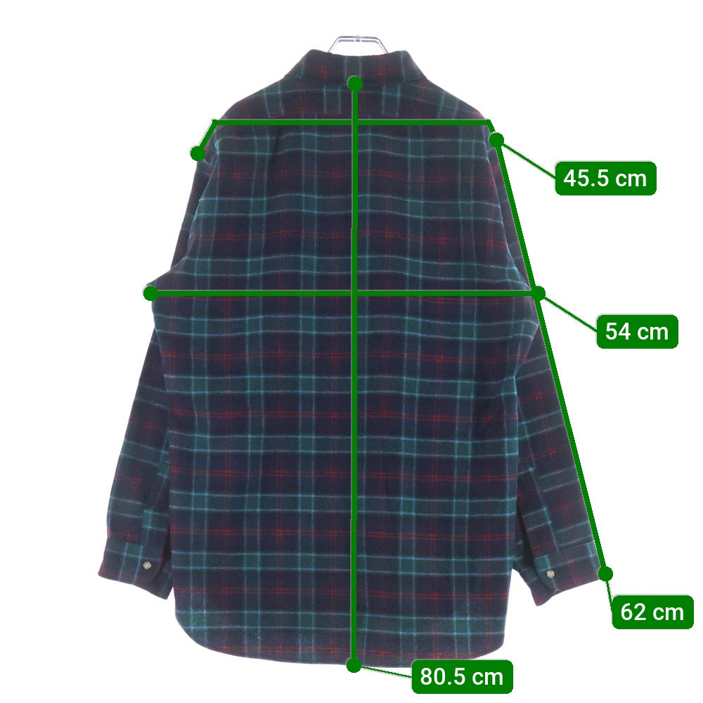 PENDLETON(ペンドルトン) 70S VINTAGE WOOL CHECK L/S SHIRT ウール チェック 長袖 シャツ レッド/ブルー/グリーン