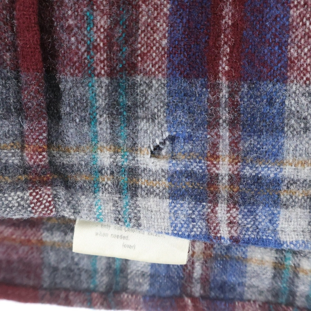 PENDLETON(ペンドルトン) 70S VINTAGE WOOL CHECK L/S SHIRT ウール チェック 長袖 シャツ レッド/ブルー/グレー