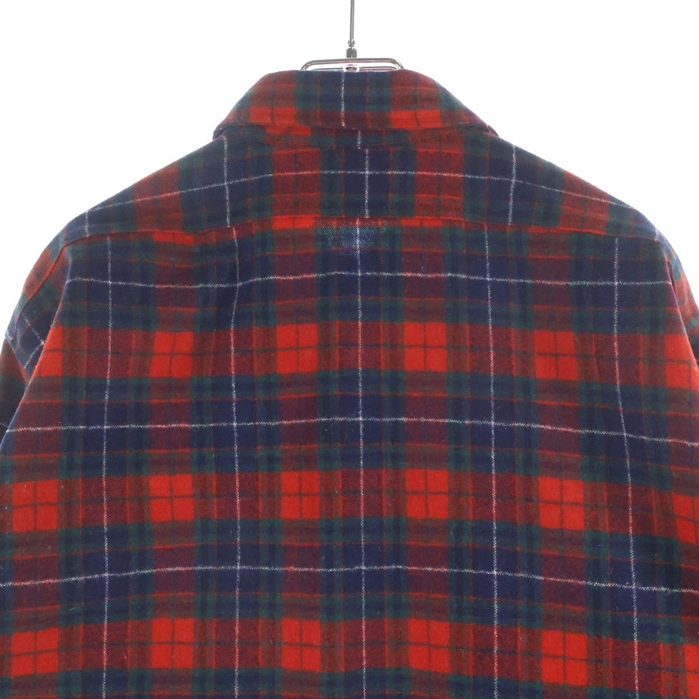 PENDLETON(ペンドルトン) 70S VINTAGE WOOL CHECK L/S SHIRT ウール チェック 長袖 シャツ レッド/グリーン/ネイビー