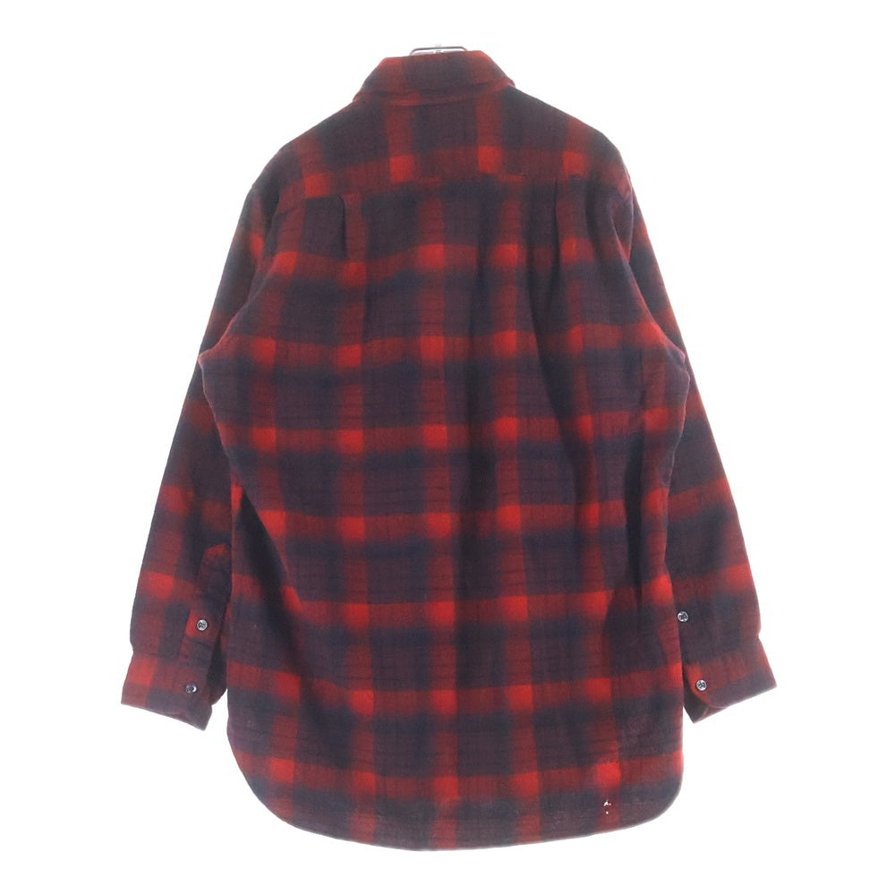 PENDLETON(ペンドルトン) 70S VINTAGE WOOL CHECK L/S SHIRT ウール チェック 長袖 シャツ レッド/ブラック