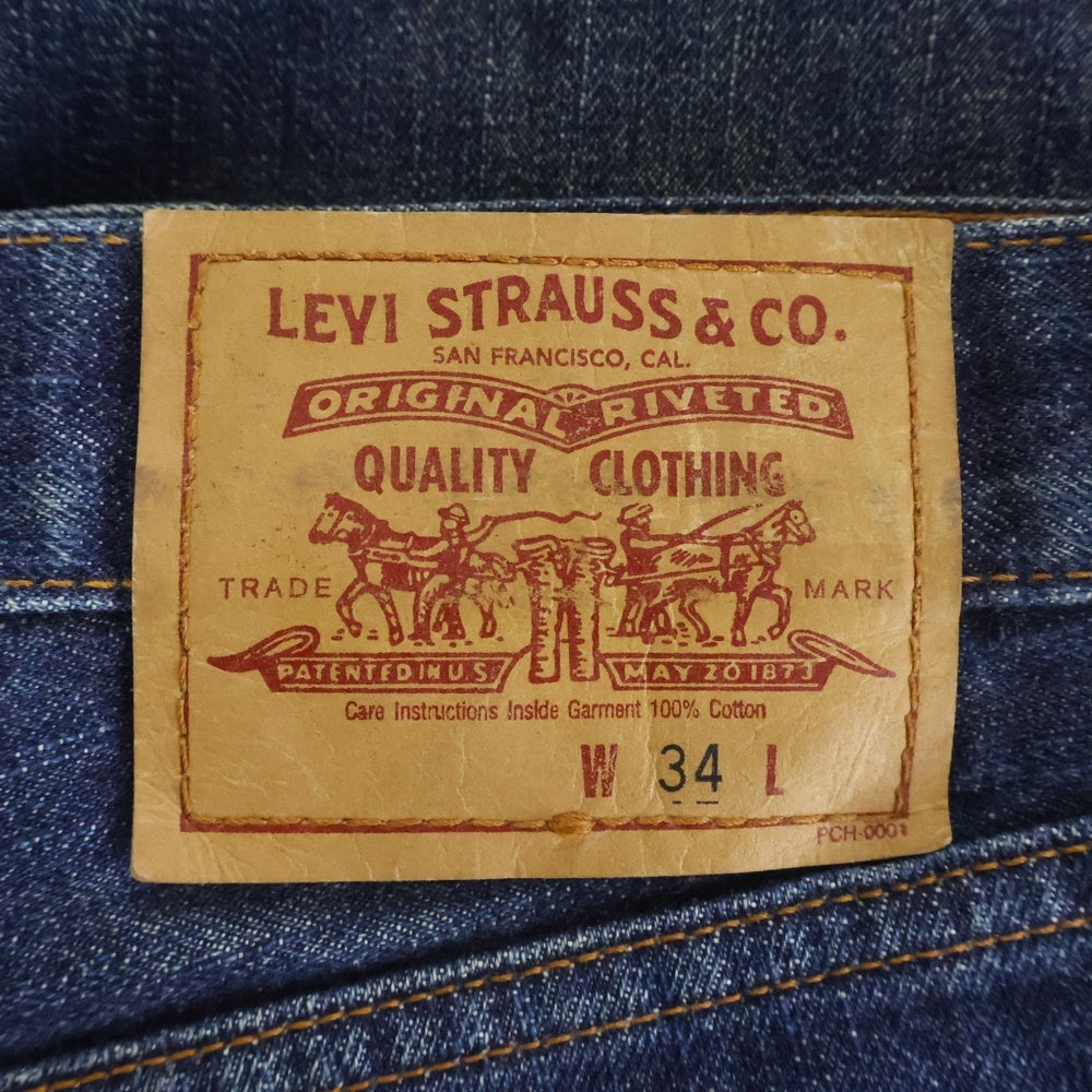 Levi's(リーバイス) 80-90S ZIP UP DENIM PANTS ボタン裏刻印359 ギャラ入り 両面タブ スモールe 耳無し ジップフライデニムパンツ インディゴ