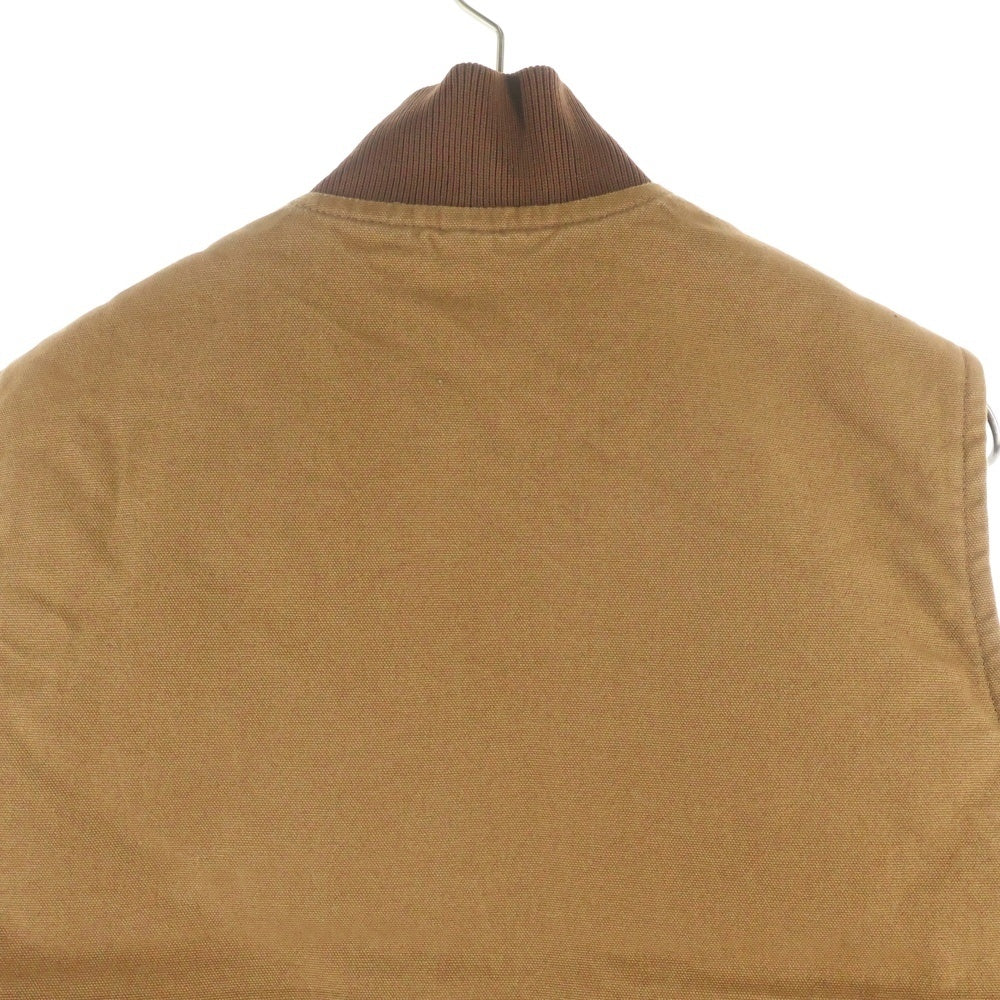 CARHARTT(カーハート) 10S DUCK VEST 14年 メキシコ製 刺しゅう ダック ベスト ブラウンV01 BRN