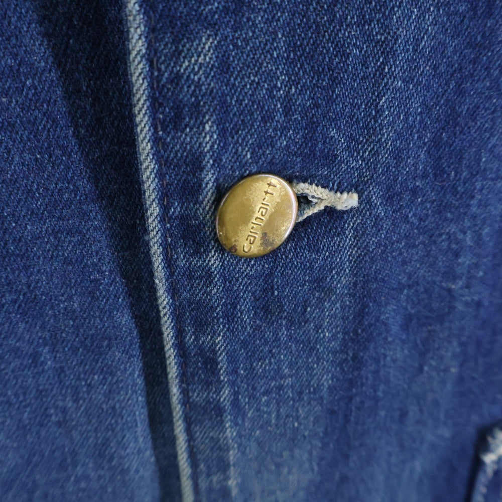 CARHARTT(カーハート) 80S DENIM COVERALL 星タグ 裏地ブランケット ミシガンチョアコート デニム カバーオール インディゴ