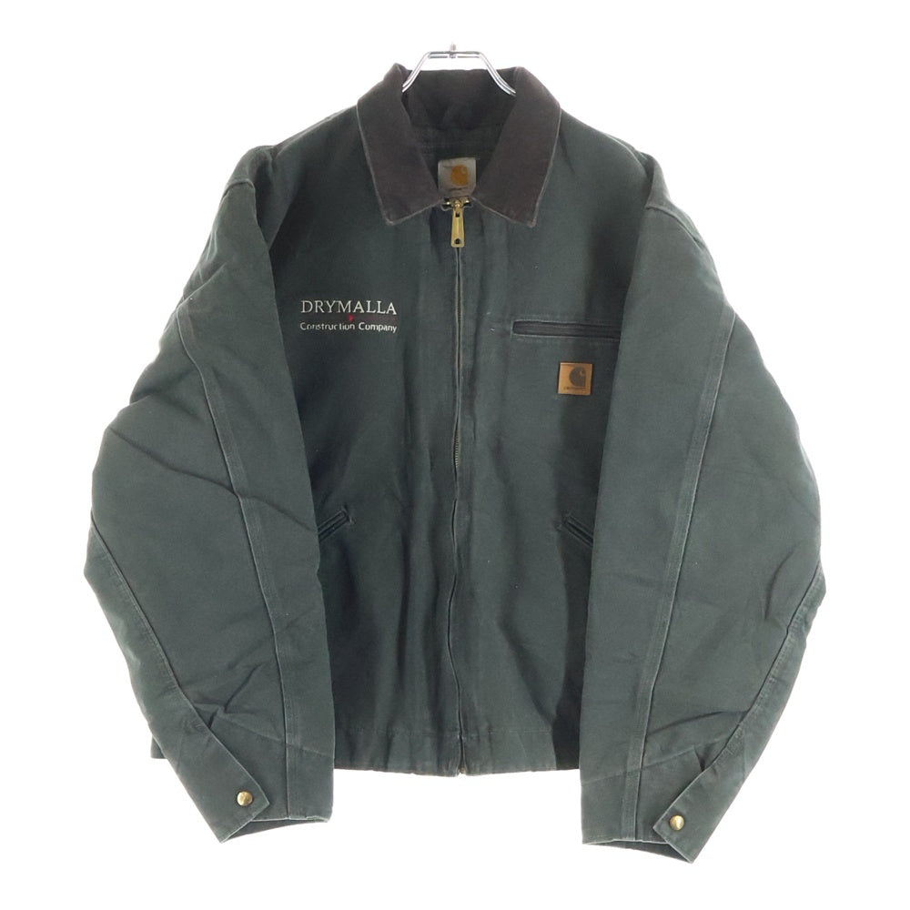 CARHARTT(カーハート) 10S DETROIT JACKET 15年 メキシコ製 企業刺しゅう デトロイト ダック ジャケット モス カーキ