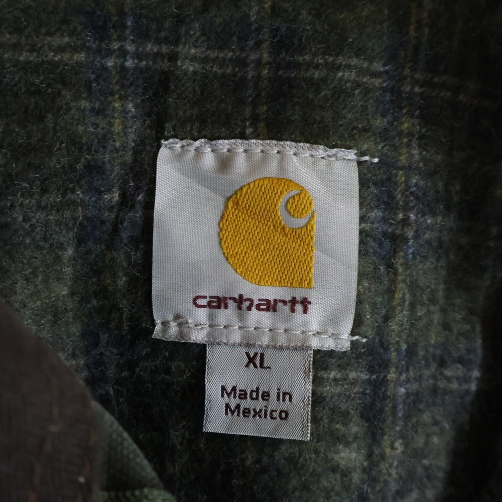 CARHARTT(カーハート) 10S DETROIT JACKET 15年 メキシコ製 企業刺しゅう デトロイト ダック ジャケット モス カーキ