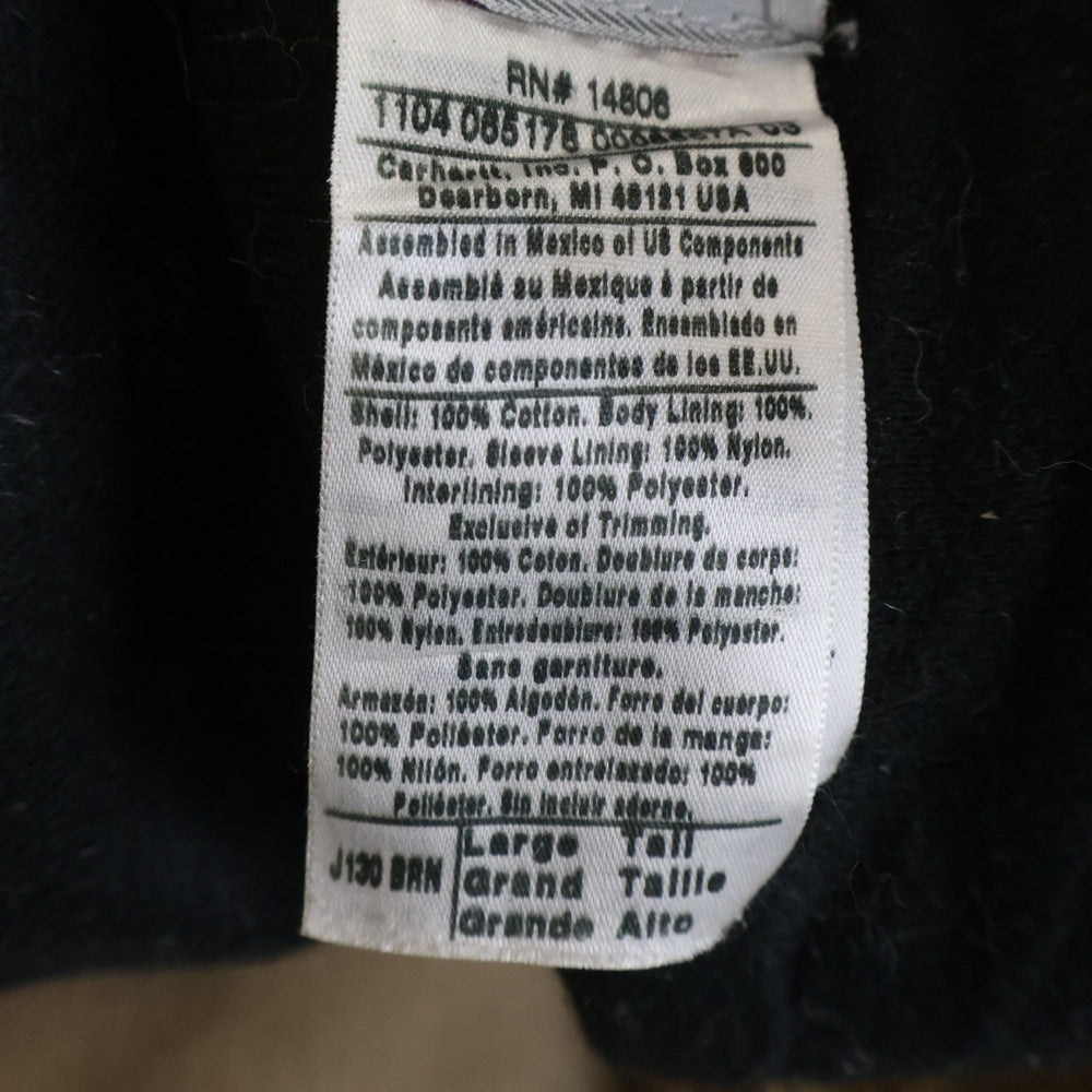 CARHARTT(カーハート) 00S ACTIVE JACKET 04年製 アクティブ ジャケット 中綿 ダック ジップアップ パーカー ブラウン J130 BRN