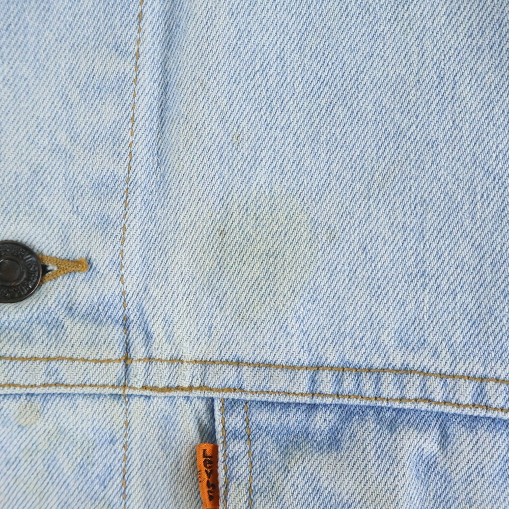 Levi's(リーバイス) DENIM JACKET 70507-0234 WPL423 ボタン裏WH スモールe オレンジタブ デニムトラッカージャケット ブルー