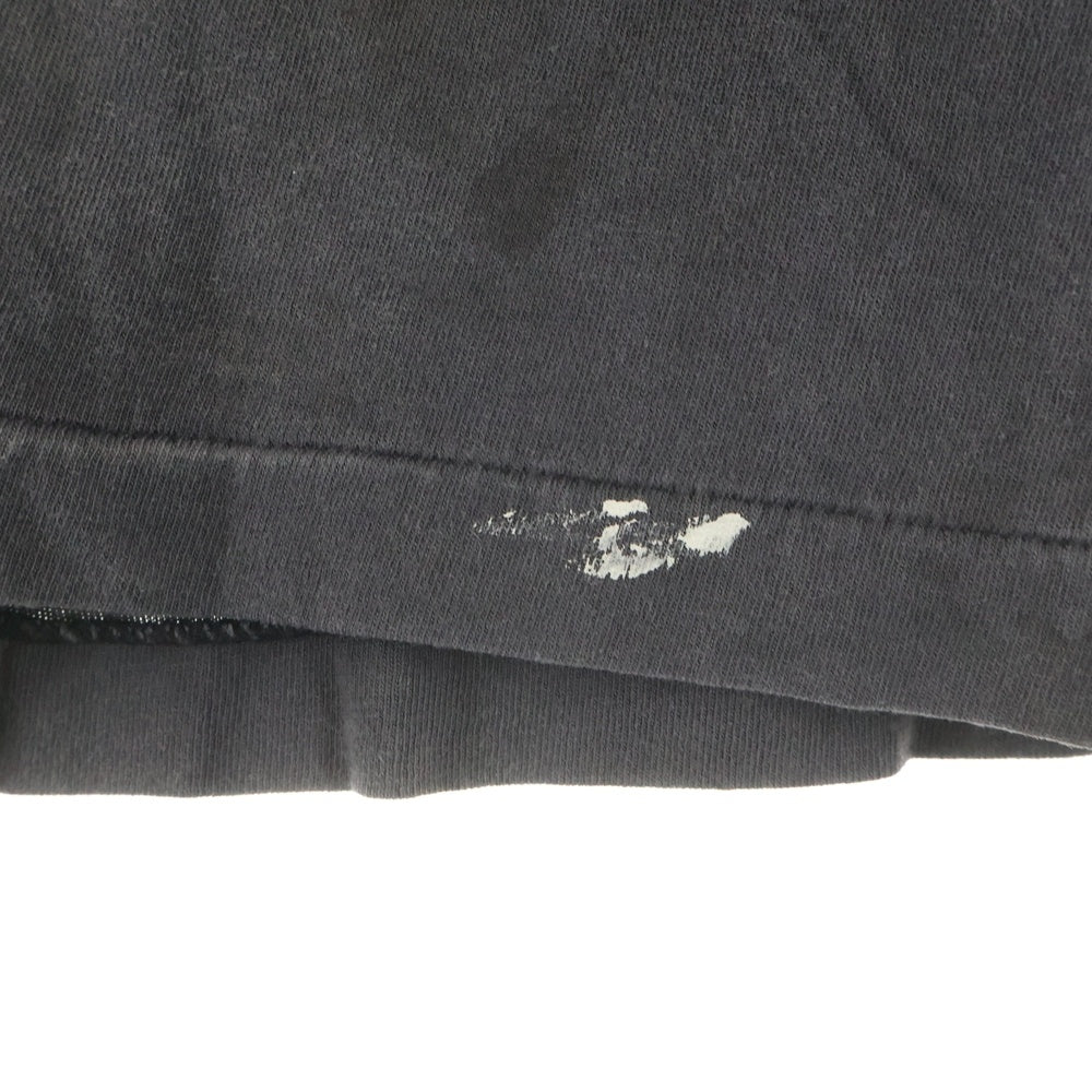 SAINT MICHAEL(セントマイケル) 25AW × Kosuke Kawamura S/S T-SHIRT PERVERSION 両面プリント 半袖Tシャツ カットソー ブラック SM-HR1-0000-C16