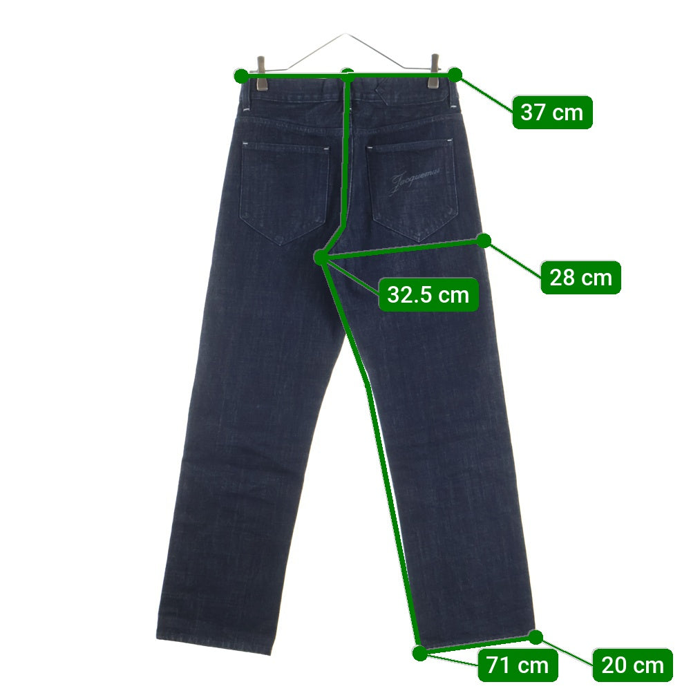 JACQUEMUS(ジャックムス) Le De-Nimes Venice Dark Navy 255DE065-1782-390 バックポケットロゴ デニムパンツ
