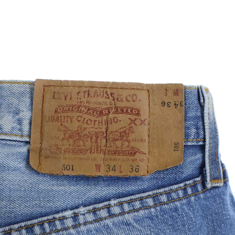 Levi's(リーバイス) 90S 501 BIG E USA製 ボタン裏刻印555 バレンシア工場 ギャラ入り デニム パンツ インディゴ JL-001