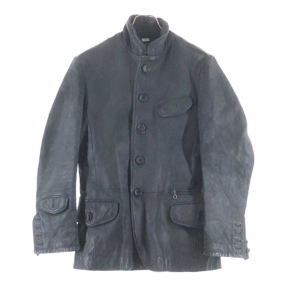 John Galliano(ジョン ガリアーノ) 08AW GOAT LEATHER COAT 山羊 レザー コート ブラック