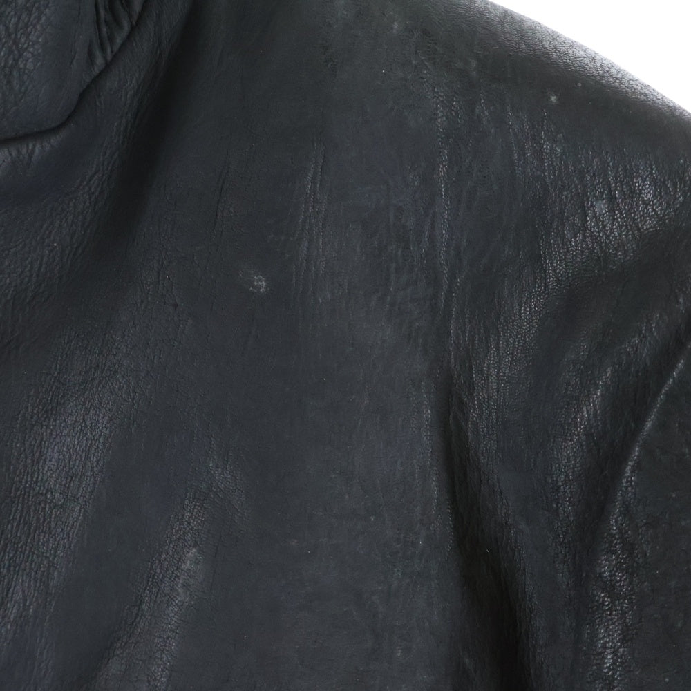 John Galliano(ジョン ガリアーノ) 08AW GOAT LEATHER COAT 山羊 レザー コート ブラック