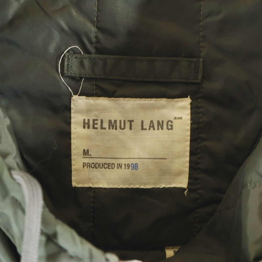 HELMUT LANG(ヘルムートラング) 98AW MILITARY HOODED ZIP UP JACKET PARKA 本人期 ミリタリー フード ジップアップ ジャケット パーカー 572 HL 5106 2221 9 C/01643-09/1998