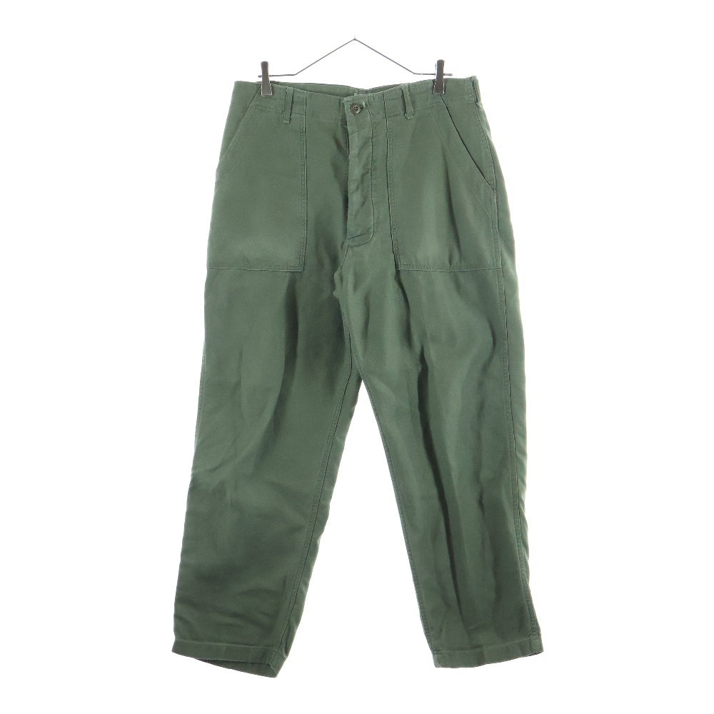 VINTAGE(ヴィンテージ) 70s US ARMY OG-107 コットンサテンユーティリティトラウザーズ ベイカーパンツ カーキ