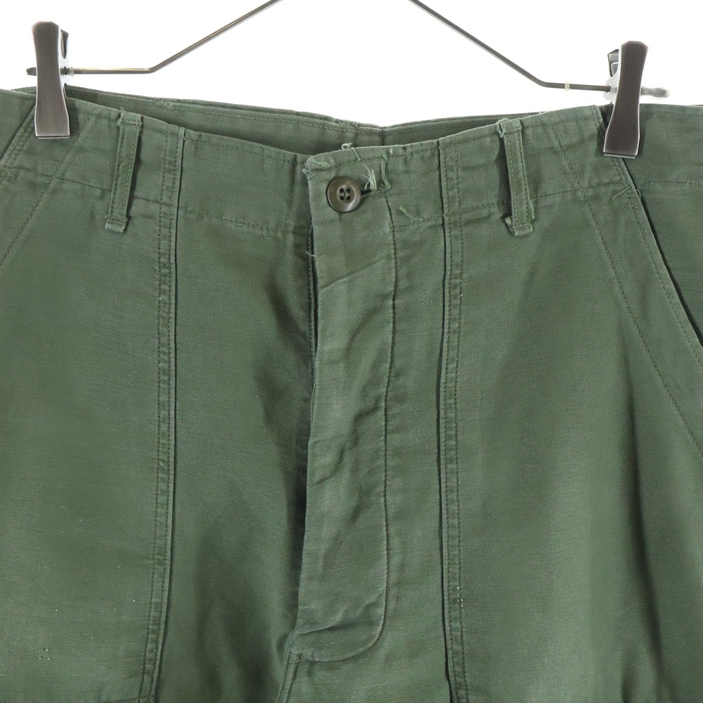 VINTAGE(ヴィンテージ) 70s US ARMY OG-107 コットンサテンユーティリティトラウザーズ ベイカーパンツ カーキ