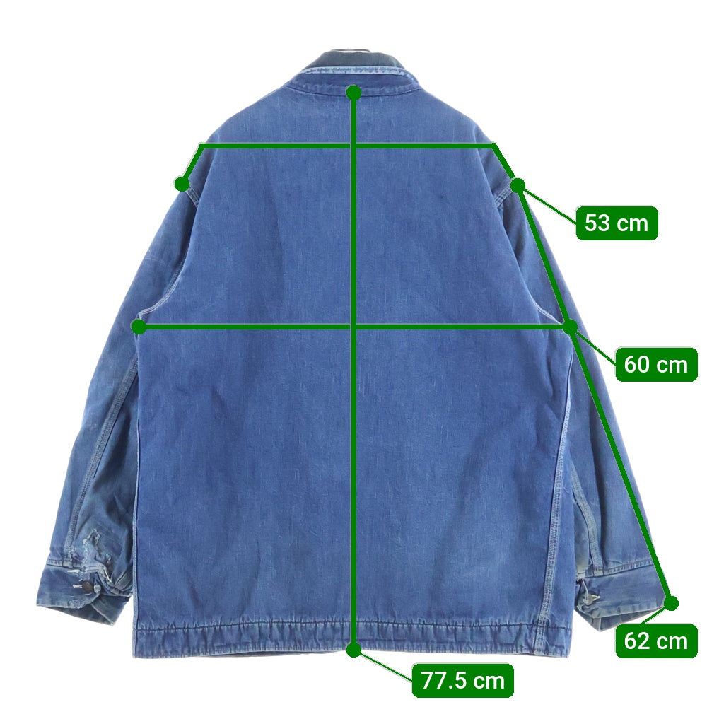 VINTAGE(ヴィンテージ) sears work'n leisure DENIM COVERALL ブランケット付きデニムカバーオール ブルー