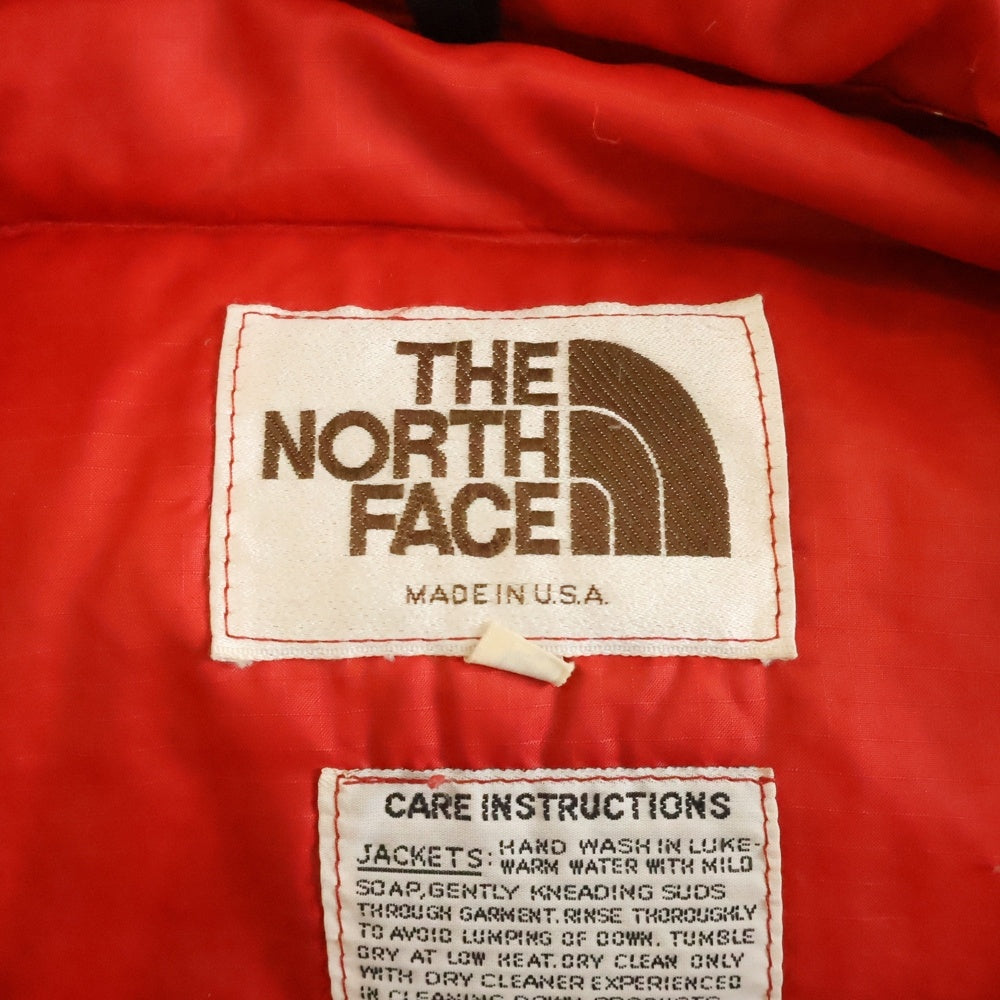 THE NORTH FACE(ザノースフェイス) VINTAGE 茶タグ レトロダウンジャケット レッド