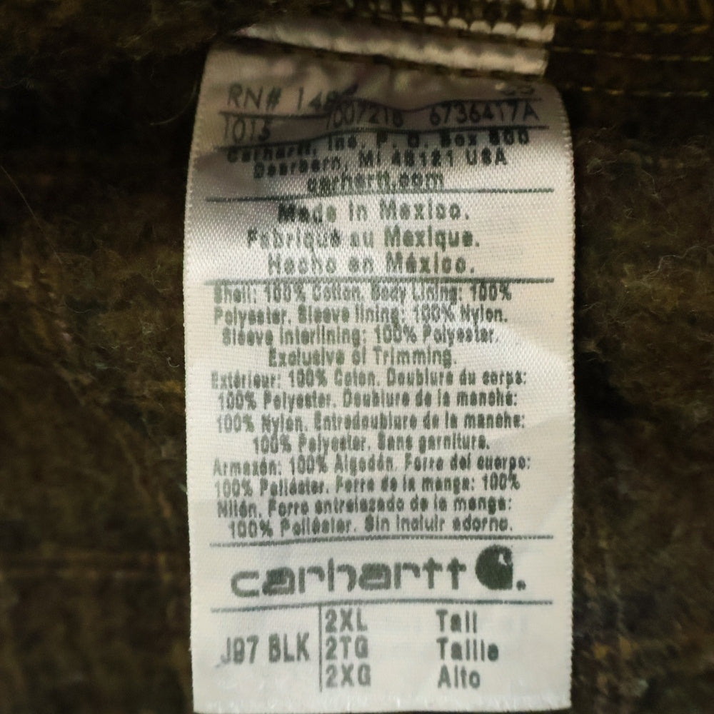 CARHARTT(カーハート) VINTAGE DETROIT JACKET J97 BLK ダック デトロイトジャケット スミクロ メキシコ製