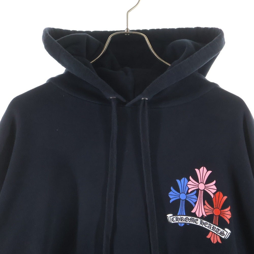 CHROME HEARTS(クロムハーツ) MLTCOL CEM CRS HD PLVR マルチカラーセメタリークロスプリントプルオーバーパーカー