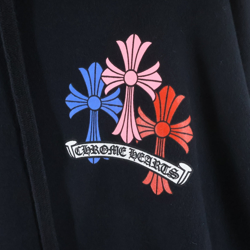 CHROME HEARTS(クロムハーツ) MLTCOL CEM CRS HD PLVR マルチカラーセメタリークロスプリントプルオーバーパーカー