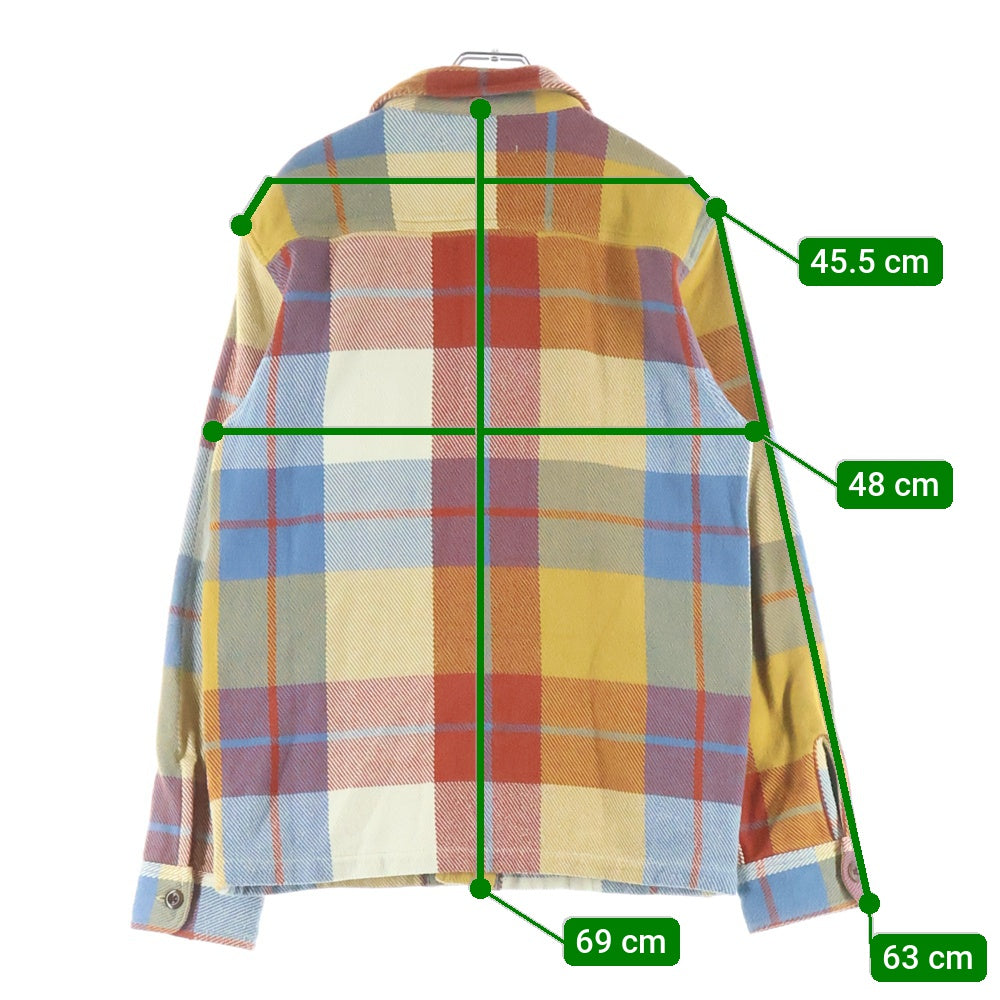 OUTERKNOWN(アウターノウン) FLANNEL CHECK L/S ORGANIC COTTON SHIRT フランネル オーガニックコットン 長袖 チェックシャツ レッド/オレンジ/ブルー