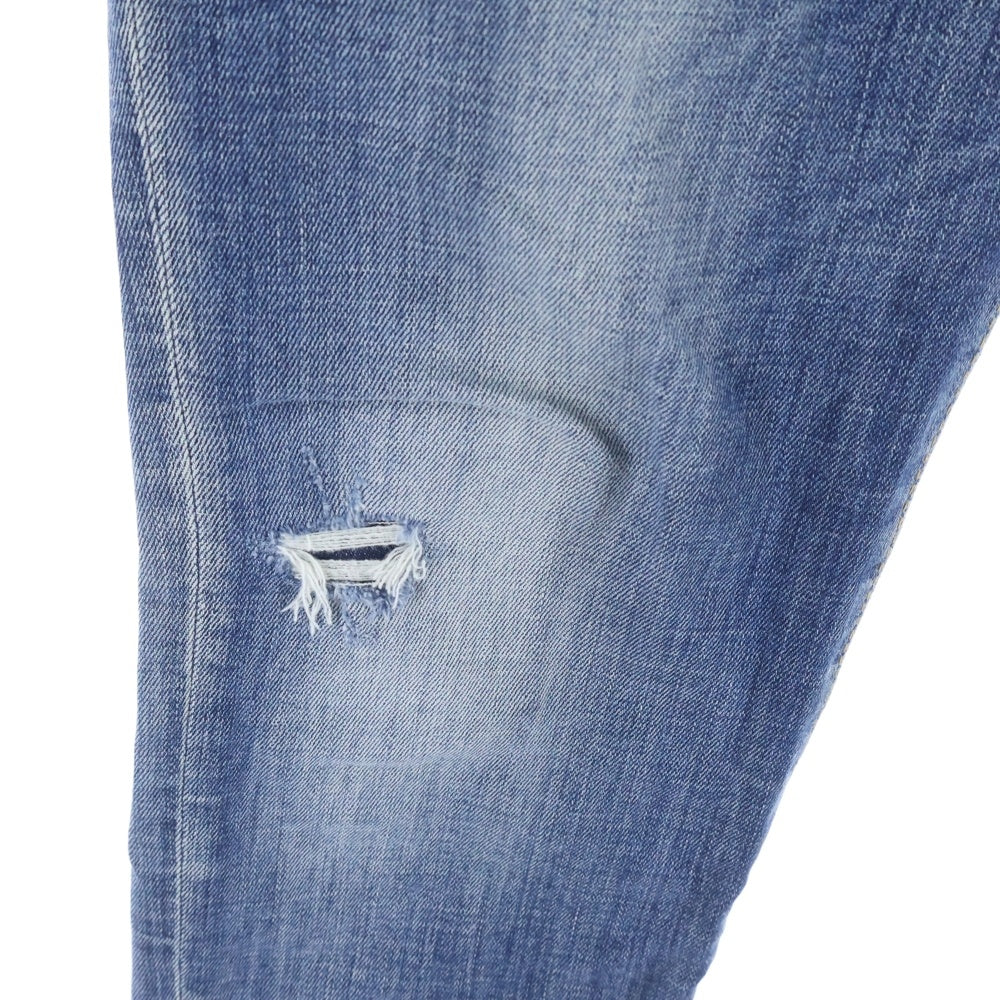 DSQUARED2(ディースクエアード) 20AW DAMAGED SKINNY DENIM PANTS ダメージ加工 スキニー デニムパンツ インディゴ 02PR/2020/1492/1
