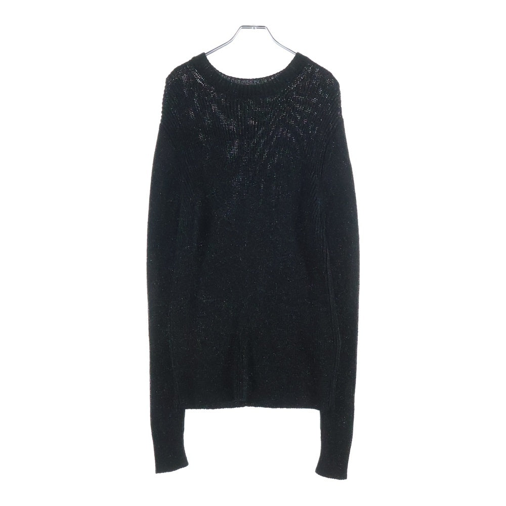 SAINT LAURENT PARIS(サンローランパリ) 19AW LUREX SWEATER KNIT ラメ ニットセーター ブラック/シルバー 2019 604905