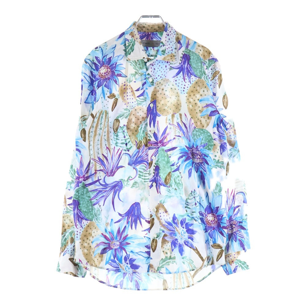 ETRO(エトロ) FLOWER ALL PATTERN L/S SHIRT イタリア製 花 総柄 長袖シャツ マルチカラー