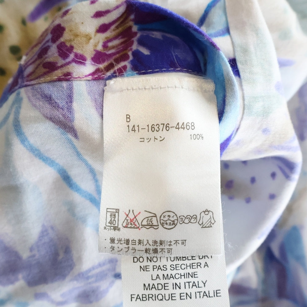 ETRO(エトロ) FLOWER ALL PATTERN L/S SHIRT イタリア製 花 総柄 長袖シャツ マルチカラー