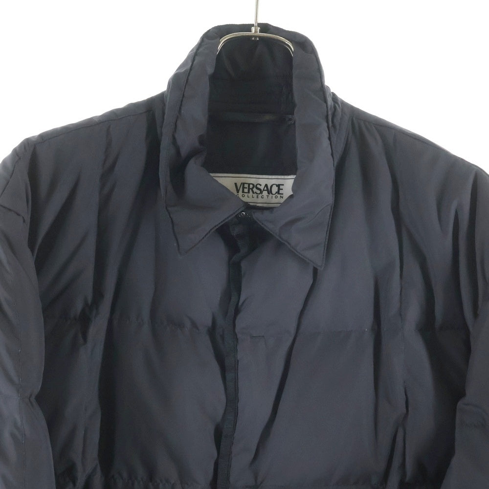 VERSACE(ヴェルサーチ) COLLECTION PUFF JACKET コレクション パフ スナップボタン ジャケット ブラック